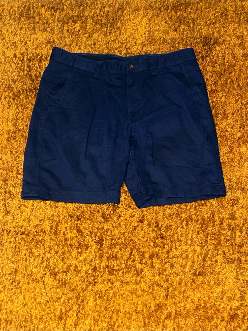 St. John's Bay Men's Navy Flat-Front Cotton Shorts